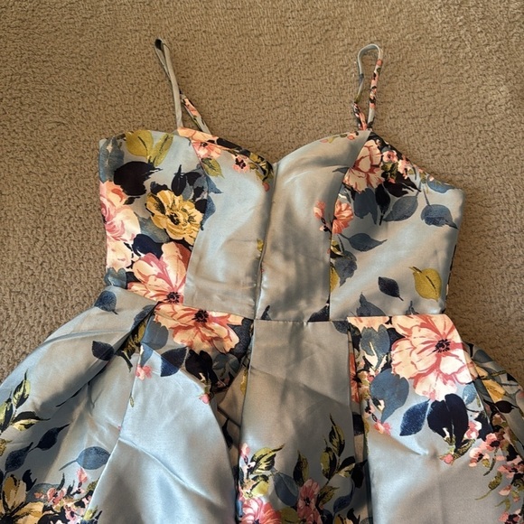 Teeze Me Orange Sundress with Spaghetti Straps for Wedding Guest - Picture 5 of 11